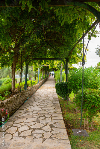 Garden of the Achilleion on the island of Corfu