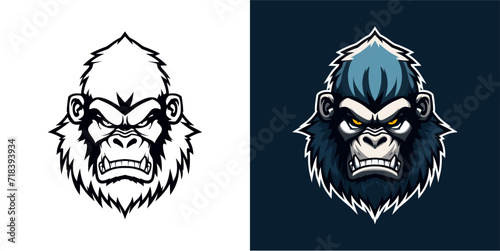 gorilla mascot logo