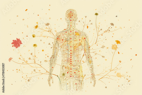 Specific locations on the body believed to be connected to energy pathways (meridians)