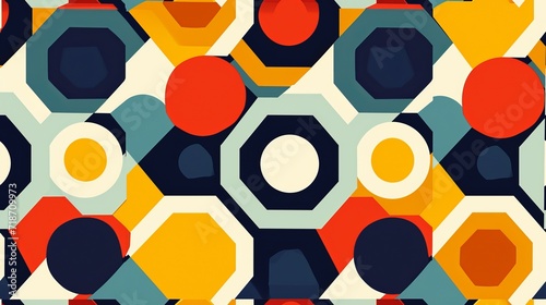 abstract seamless background with circles