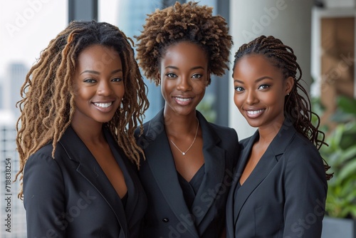 Curls and Suits: Three Black Women Embrace the Monthly Challenge Generative AI
