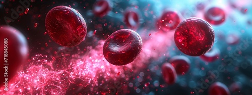 Pink Blood Cells in Motion: A Visualization of the Monthly Blood Moon Generative AI