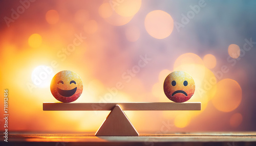 See saw of emotions swinging between happy and sad a roller coaster ride of emotions. People with Bipolar can experience episodes of mania, hypomania, depression, and mixed moods