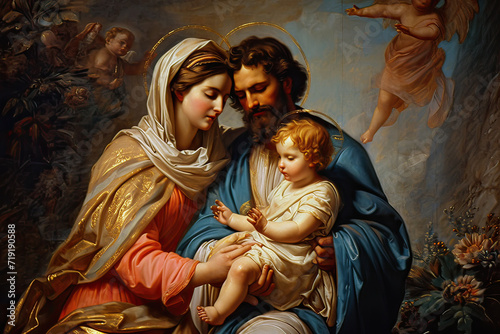 Holy Family in Serene Spiritual Union