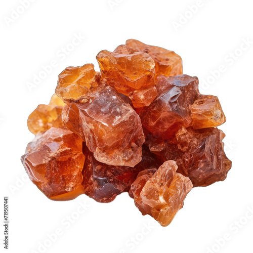 Myrrh Resin Known for Its Earthy and Smoky Scent.. Isolated on a Transparent Background. Cutout PNG.