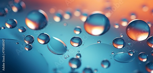 A mesmerizing widescreen background with water droplets on glass, each drop magnifying and distorting light in a beautiful display