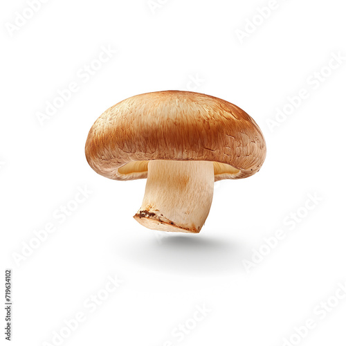 Champignon brown mushroom isolated on a white background