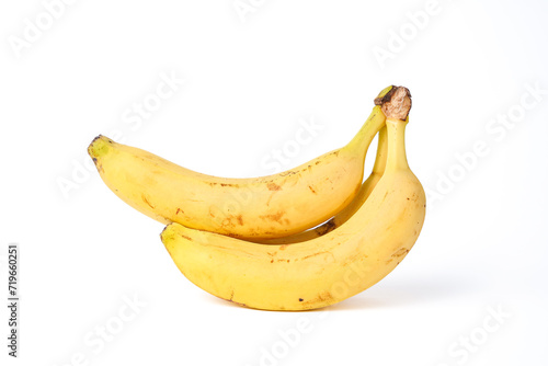BIO dojrzałe banany na białym tle
