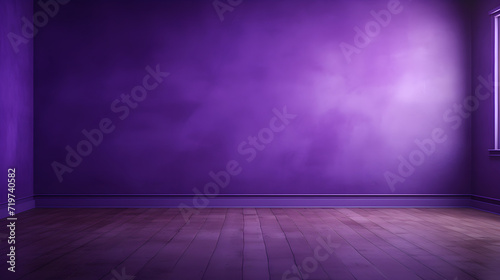 empty purple room studio