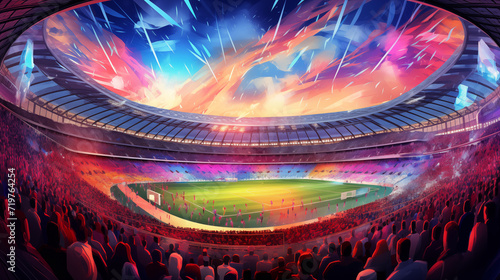 Spectacular Stadium Skyline - Paris 2024 Olympics