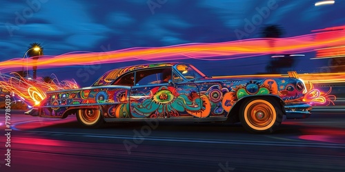colorfully designed lowrider concept
