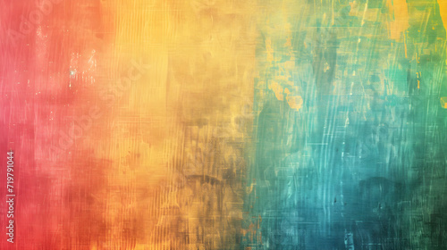 Vibrant Rainbow Colored Background Painting