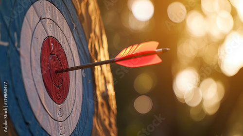 Perfect shot as the arrow hits the bullseye, capturing the essence of precision AI Generative.
