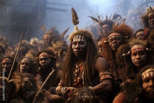Tribal Gatherings: Scenes depicting communal gatherings and celebrations.
