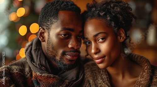 portrait of a couple, black people family