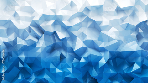 抽象的な青と白の3D背景。幾何学的な空間