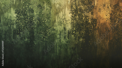 Subdued forest hues gradient background with green, brown, and mossy tones, combined with a grainy texture for an eco-friendly campaign banner. 