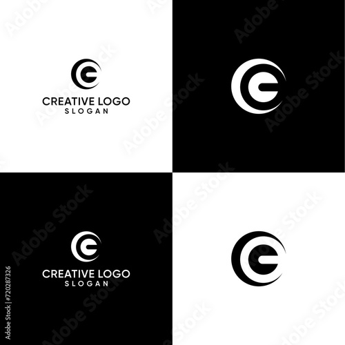 letter ce logo design