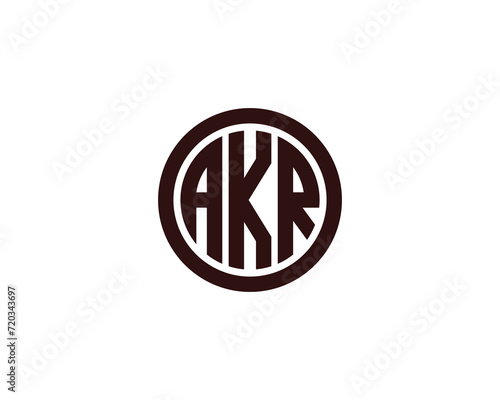 AKR logo design vector template