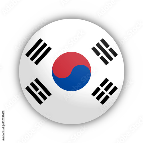 Flaga Korei Południowej Przycisk