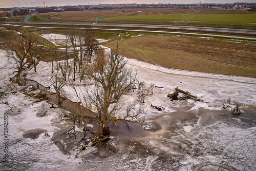 Zamarznięte oczko wodne- Frozen pond