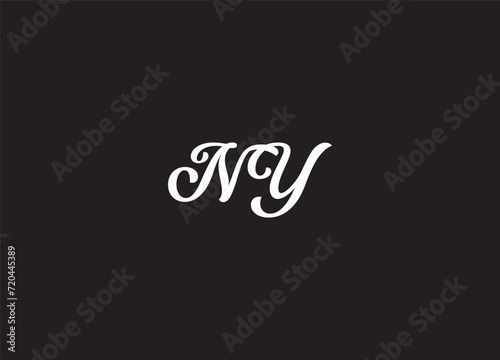 NY LETTER LOGO DESIGN AND INITIAL LOGO
