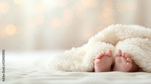 Les pieds d'un bébé nouveau né