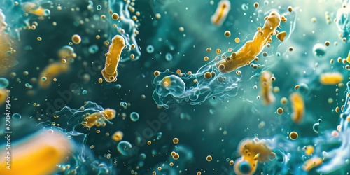 Probiotic bacteria, examined through the lens of microscopic biology and scientific inquiry.