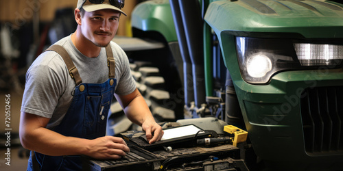 Agricultural Mechanic Proficient in Overhauling Tractors and Dairy Farm Equipment.