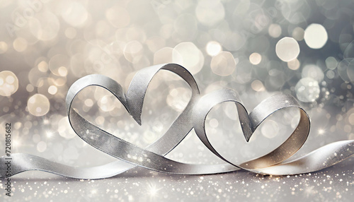 Silver hearts, Wedding, Anniversary, Valentines Day, Hearts