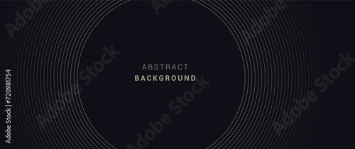 geometric concentric stroke with gradient, geometric circle frame vector design for background, template, cover