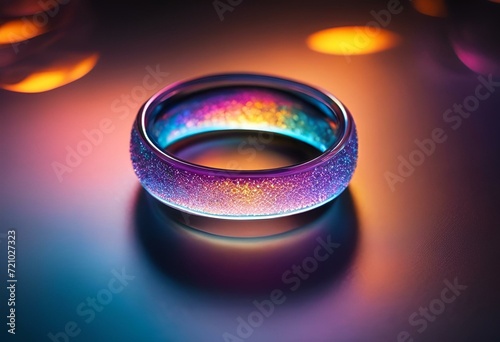 a ring with many lights on it that looks like a glow on the inside