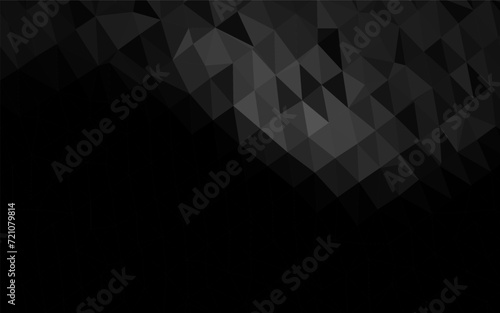 Dark Silver, Gray vector shining triangular background. Glitter abstract illustration with an elegant design. New texture for your design.