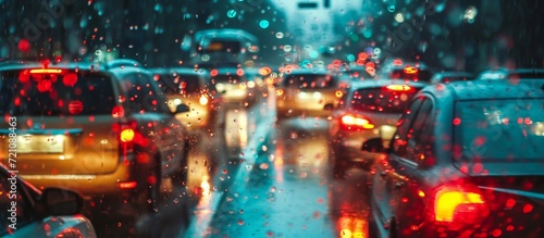 Chaotic and Challenging: Navigating Through Dense Traffic on a Rainy Day