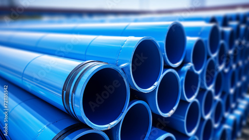 blue pipe
