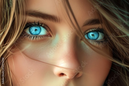 Portrait Woman With Clear Blue Eyes Ai Generated_2 1