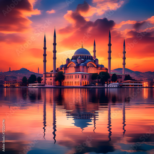 mosque, istanbul, turkey, architecture, minaret, 