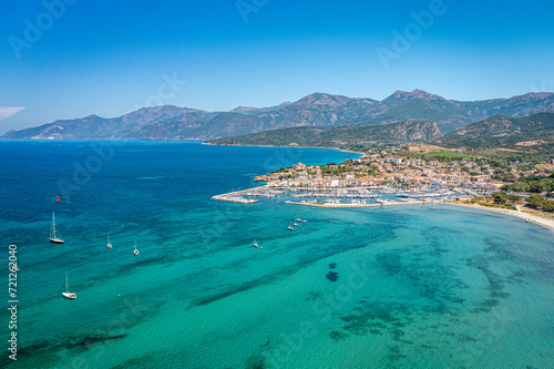 Turquoise Water in Saint Florent, Corsica, France 