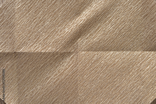 metallic gold crepe paper with crease lines