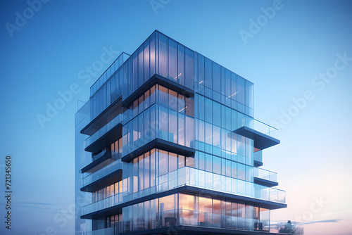 Modern Condominium Tower with Sleek Glass Facade