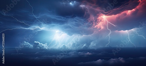 Dark and ominous storm clouds with rain, forming a striking abstract background filled with the rumble of thunder.