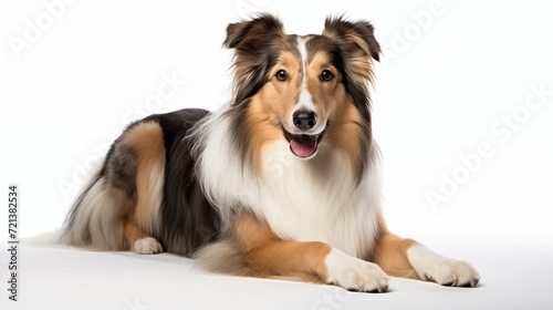 Dog, Collie in sitting position