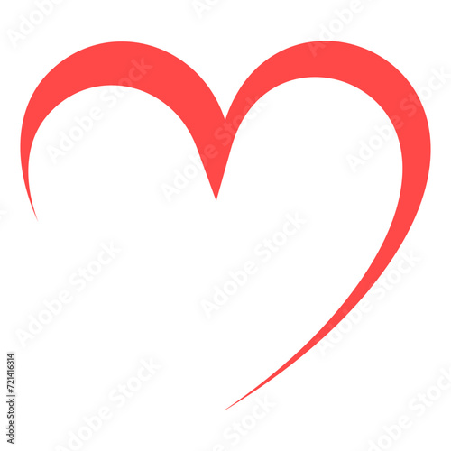 love heart logo vector