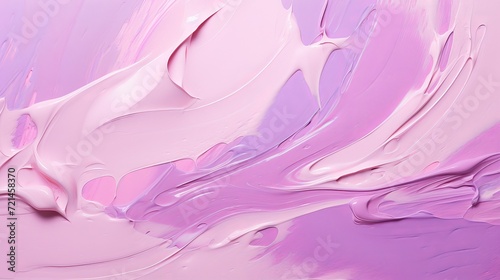 Violet smudges are present on cameo pink stiff paint