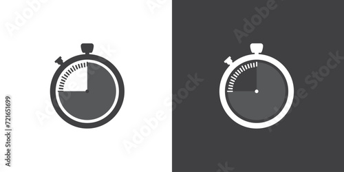 Stopwatch vector icon, Countdown icon. Period of time. Timer icon vector illustration in flat style 