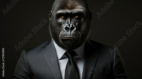 Mammal portrait black head gorilla primate wildlife ape male animals face