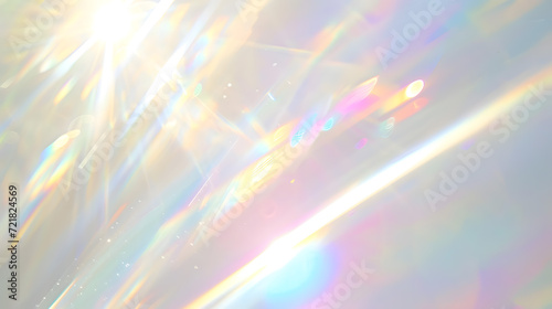 虹色に輝く光のレンズフレアアート背景