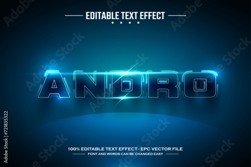 Andro 3D editable text effect template