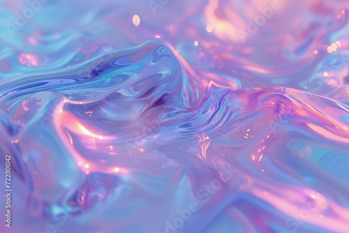 iridescent calming fluid neon liquid