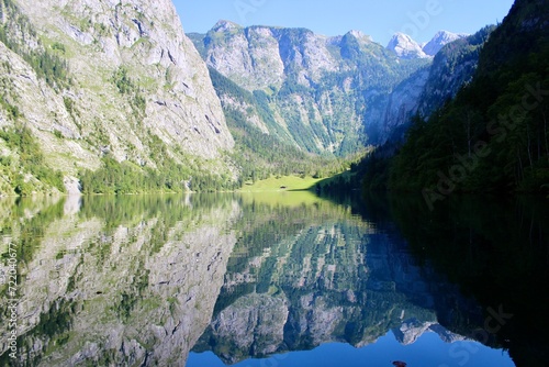 mountains and mirror lake Königssee